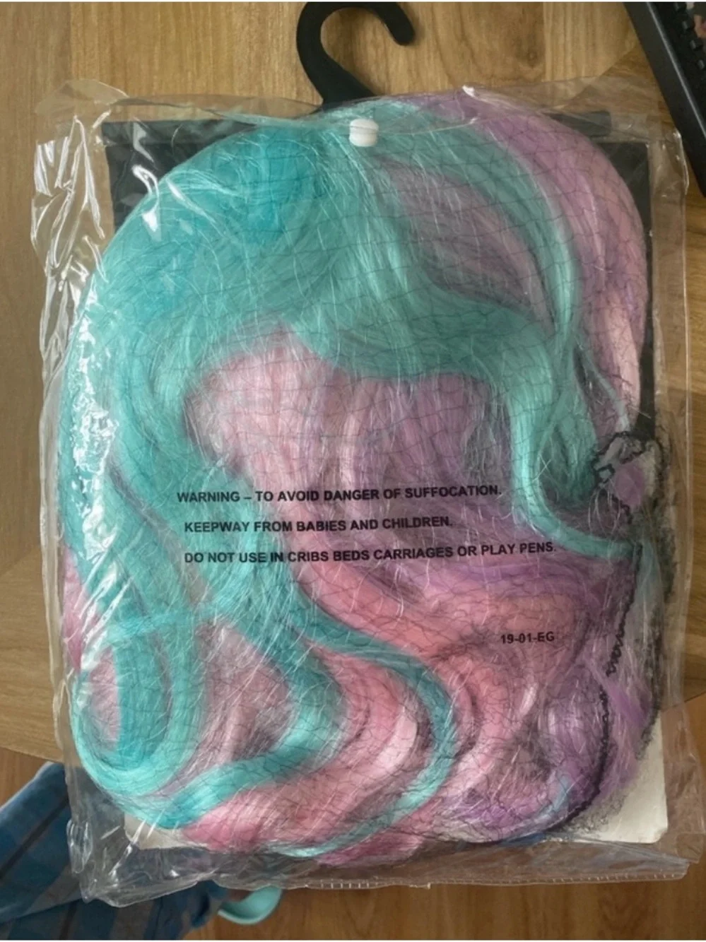 Spirit Kids Costume Wig in Pink, Teal & Lavender